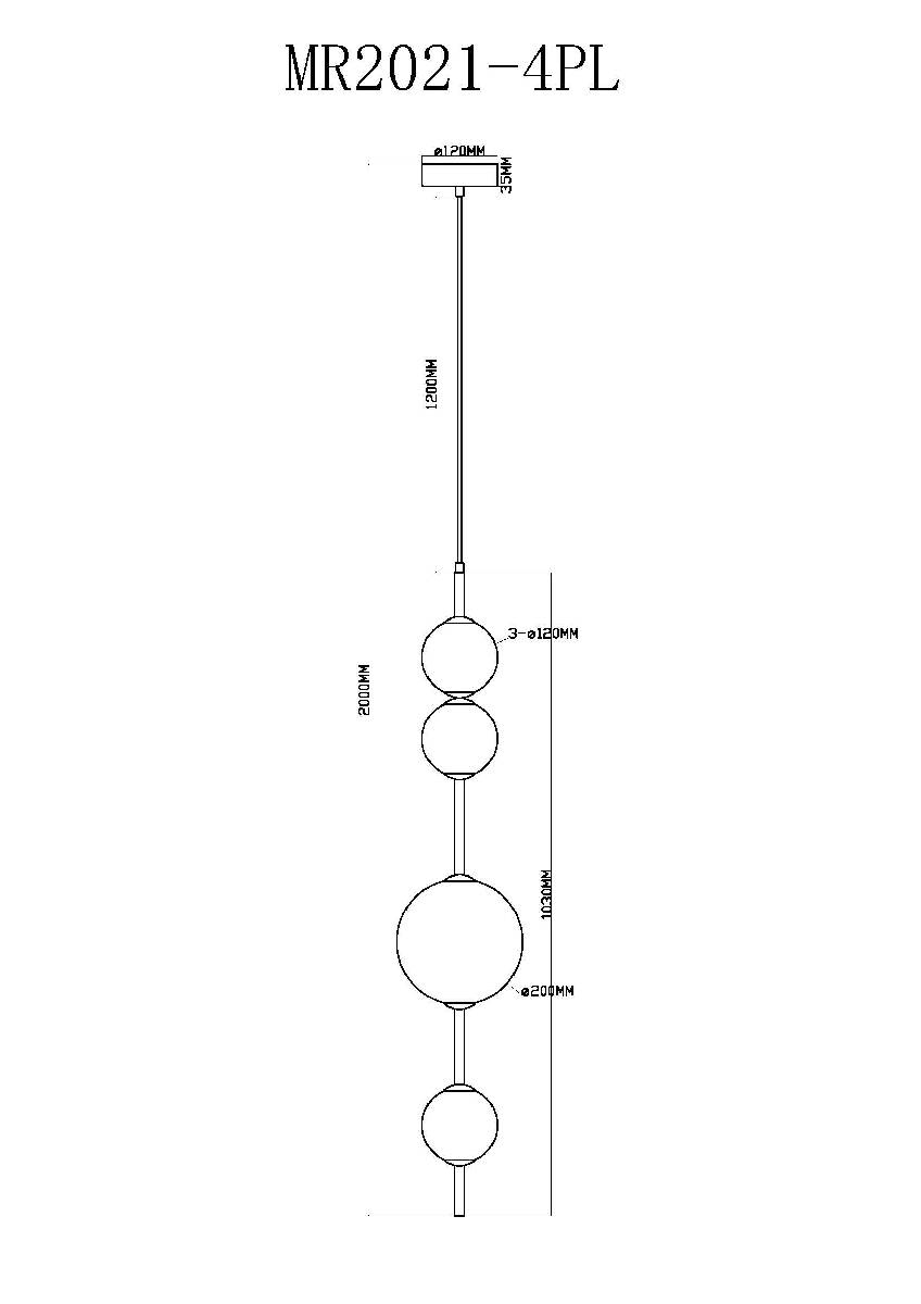 подвесной светильник myfar violla mr2021-4pl