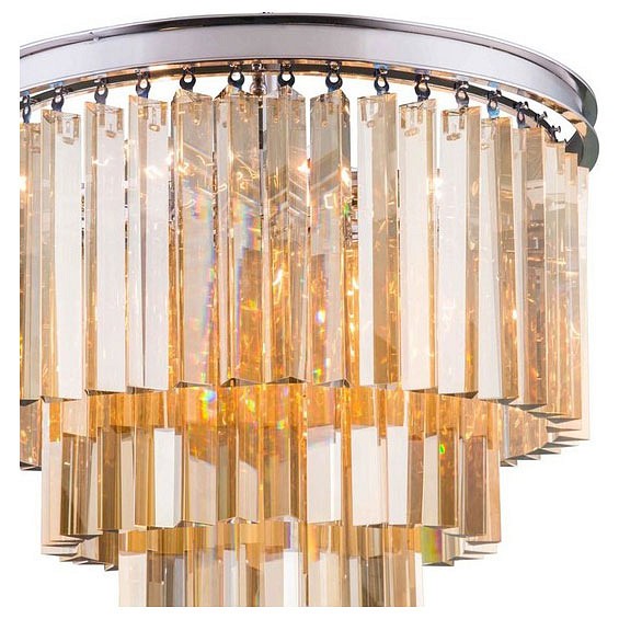 подвесной светильник delight collection helix kr0262p-10 chrome/amber