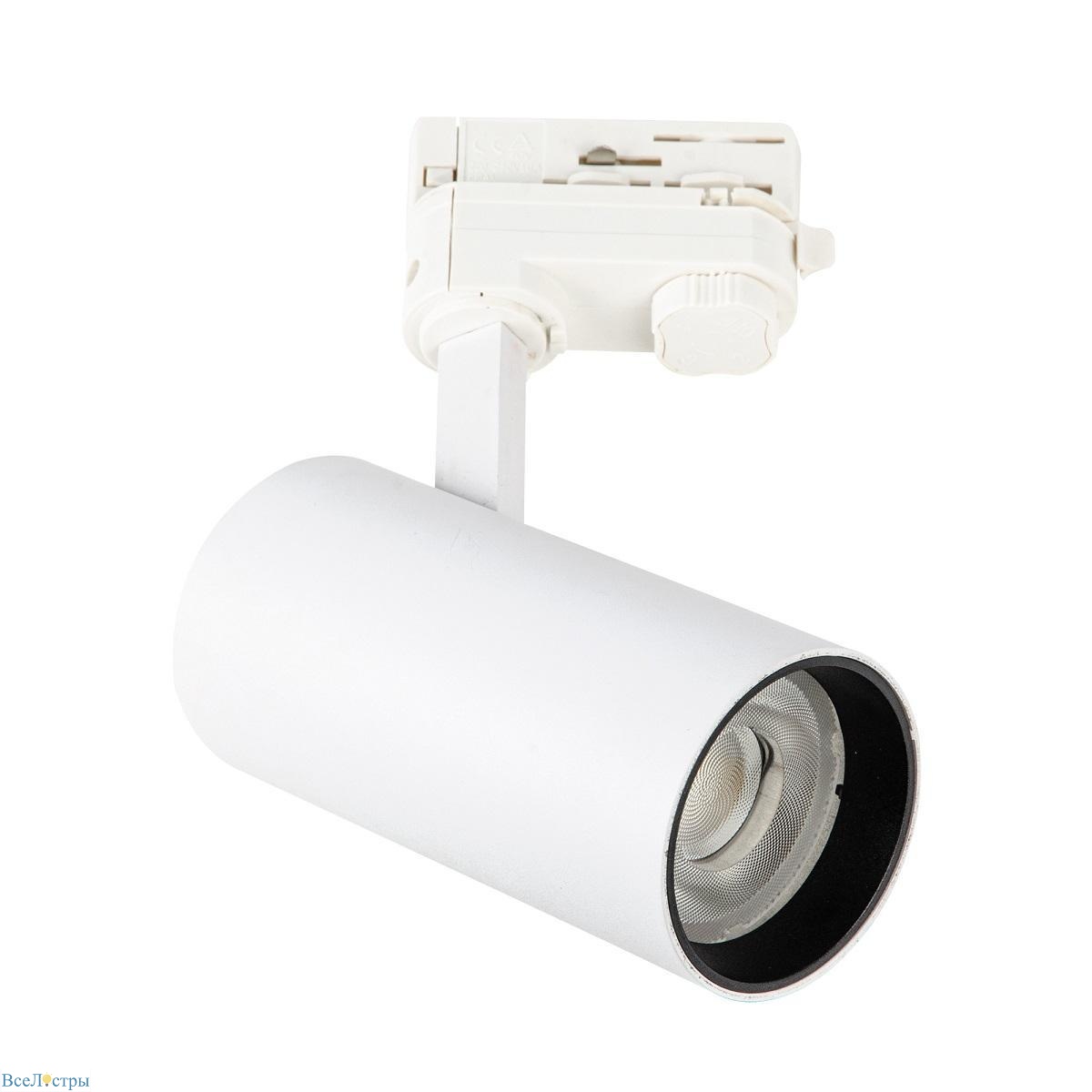 трековый светодиодный светильник uniel ulb-t55-30w/4000k white ul-00011205