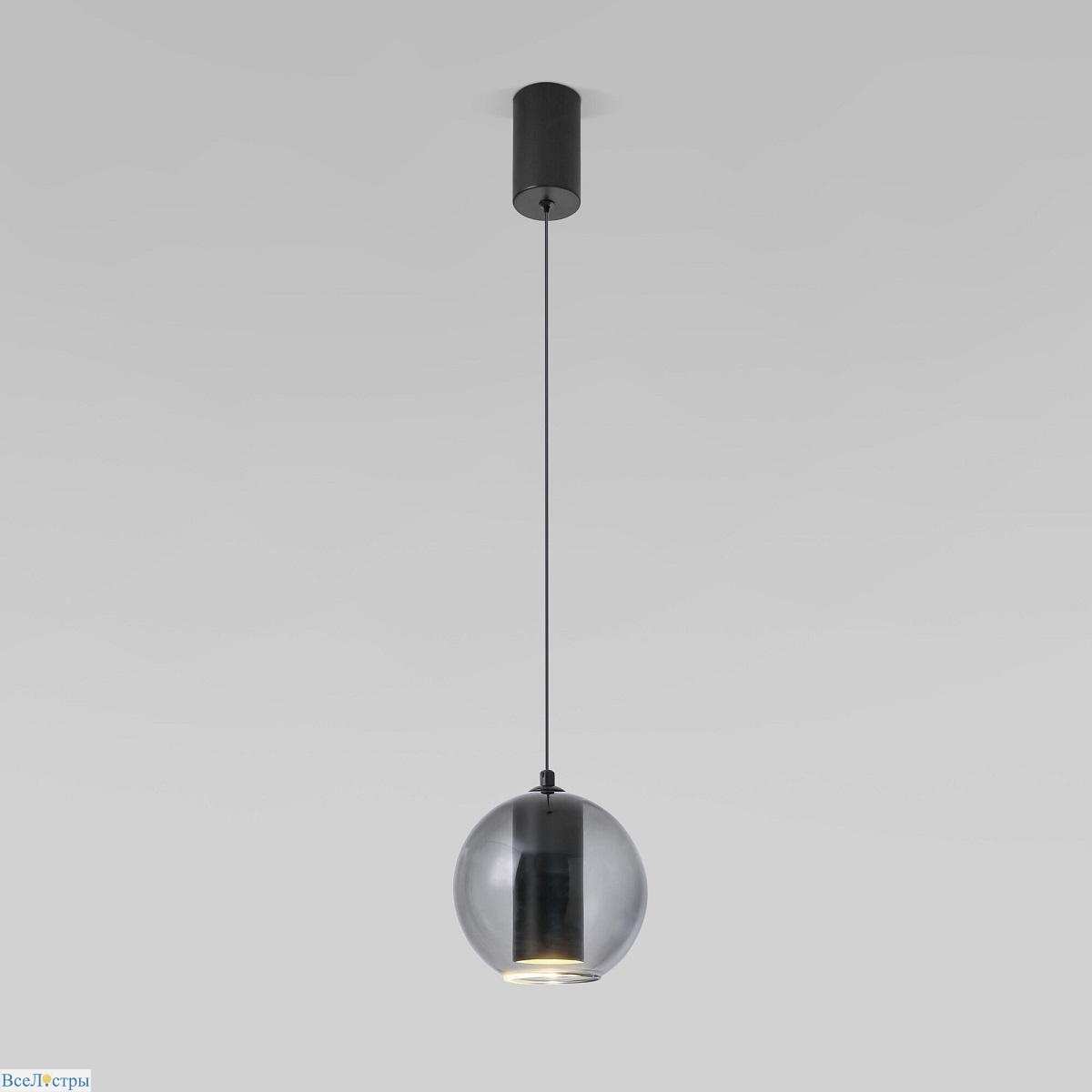 подвесной светодиодный светильник eurosvet cobble 50258/1 led дымчатый