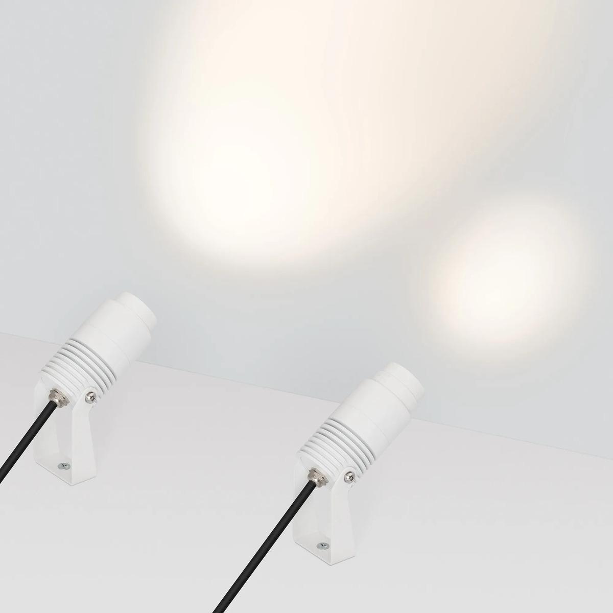 уличный светодиодный светильник arlight alt-ray-zoom-r52-8w warm3000 (wh, 10-40 deg, 230v) 042676