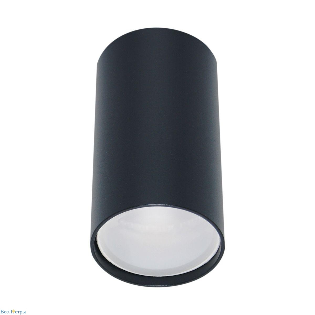 потолочный светильник reluce 16002-9.5-001ld gu10 bk