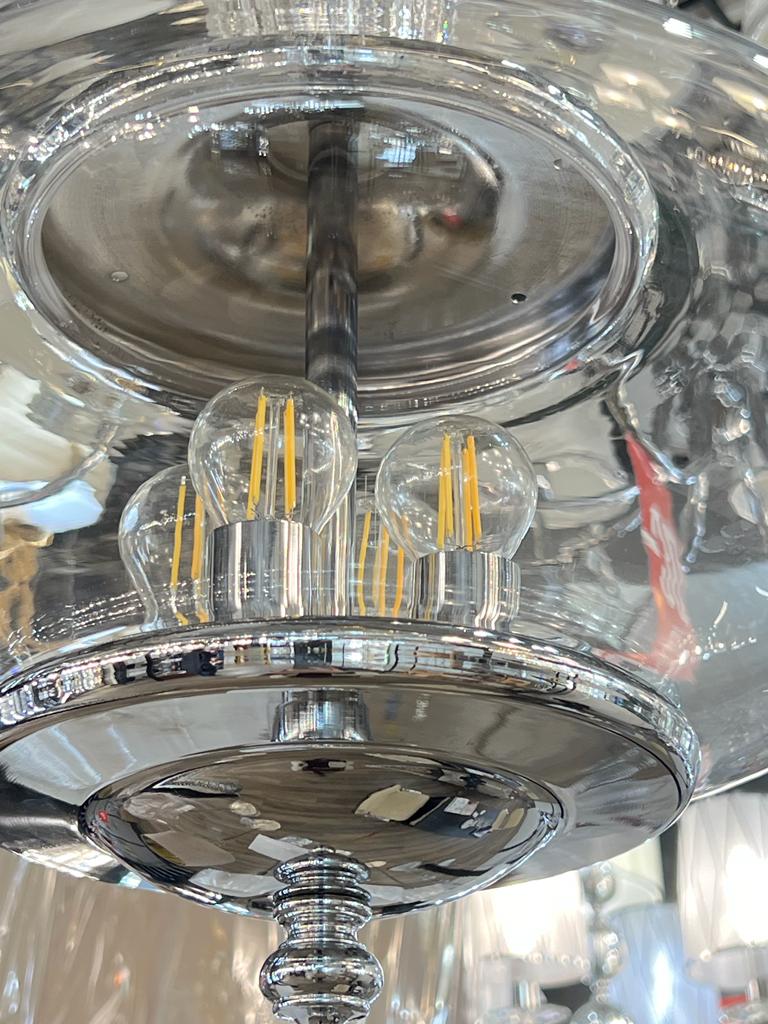 подвесной светильник crystal lux miel sp4 chrome