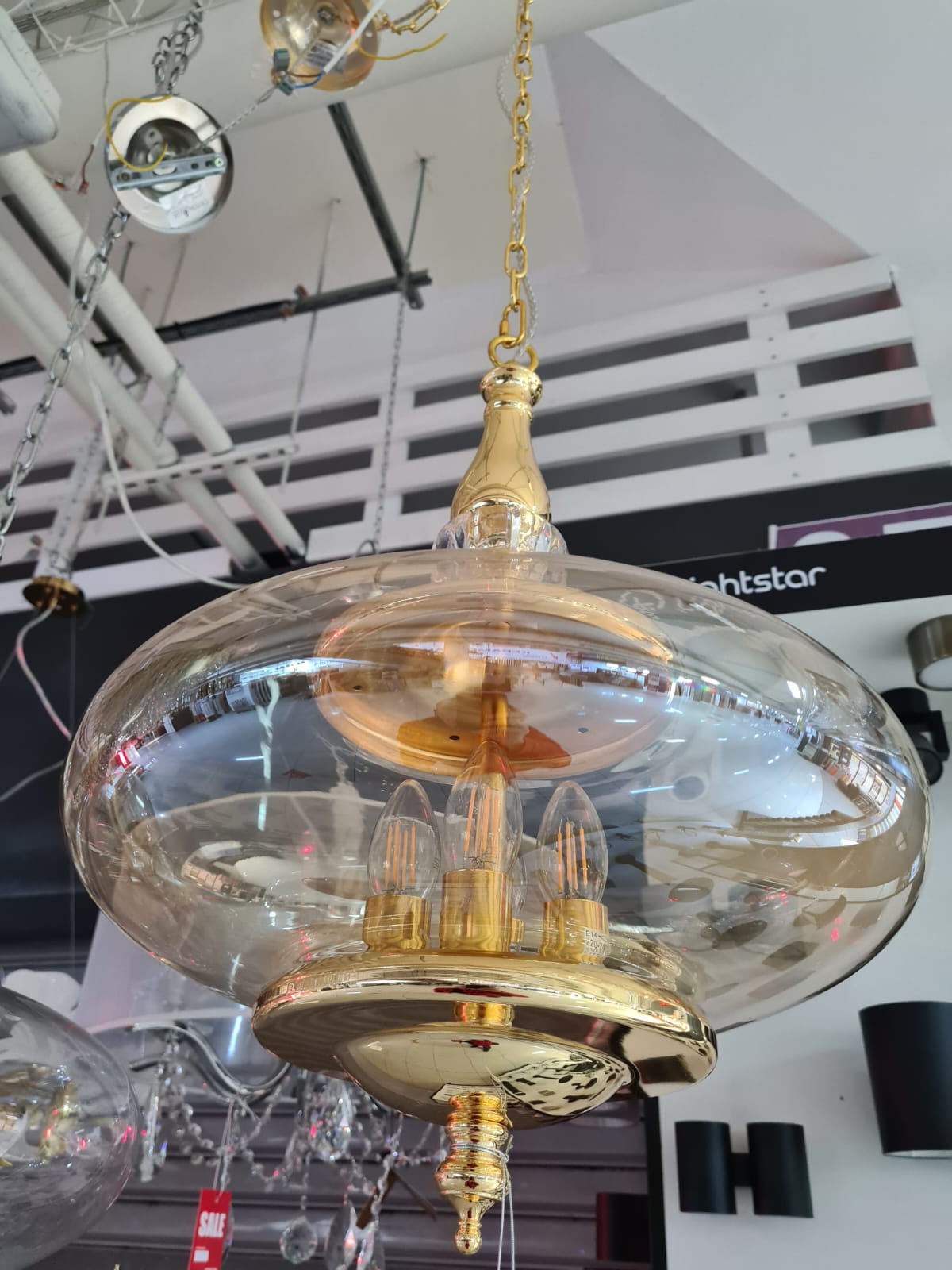 подвесной светильник crystal lux miel sp4 gold