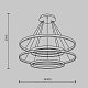 подвесной светодиодный светильник maytoni rim mod058pl-l174bk