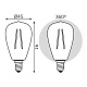 лампа светодиодная филаментная gauss e14 4,5w 2700k прозрачная 1141115