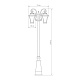 садово-парковый светильник elektrostandard libra f/2 венге 4690389064753