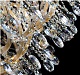 подвесная люстра crystal lux hollywood sp20+10 gold
