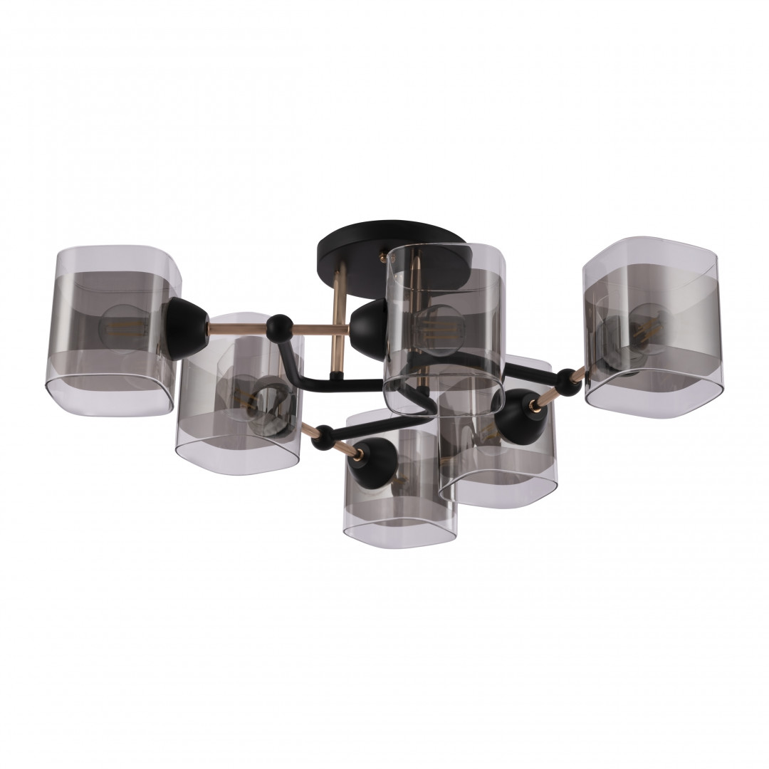 потолочная люстра arte milano amalfi 324308/6 bk+fg