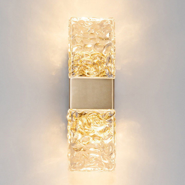 настенный светильник delight wall lamp 88068w gold/clear