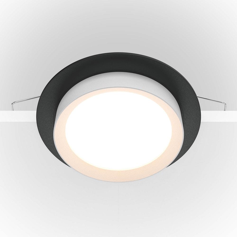 встраиваемый светильник maytoni hoop dl086-gx53-rd-bw