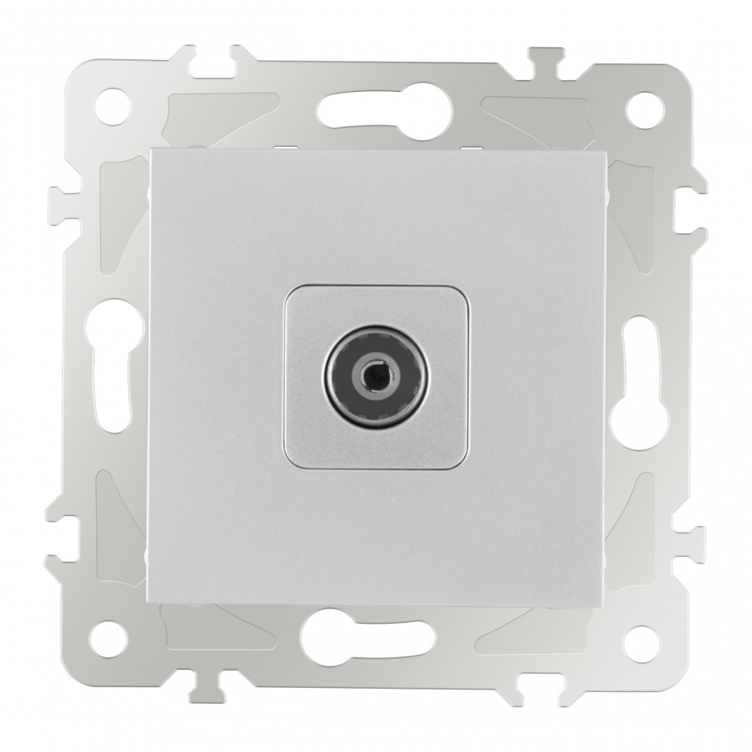 розетка tv arte milano 203.43-1.silver