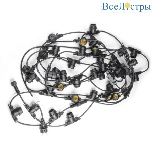UDL-K111 80/E27/20M IP65 BLACK BELT-LIGHT