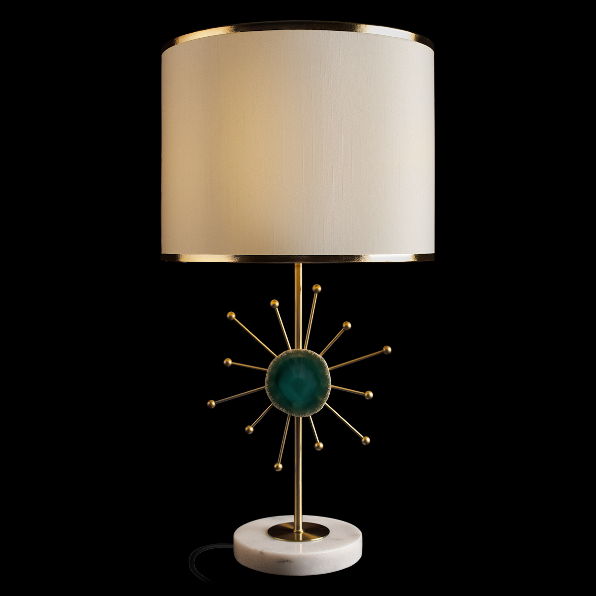 настольная лампа loft it agate 10514t green