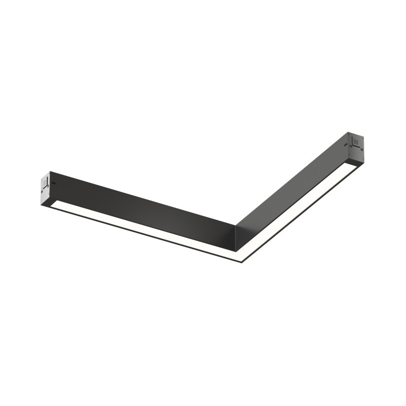 трековый однофазный светильник denkirs simple linear dk8114-bk