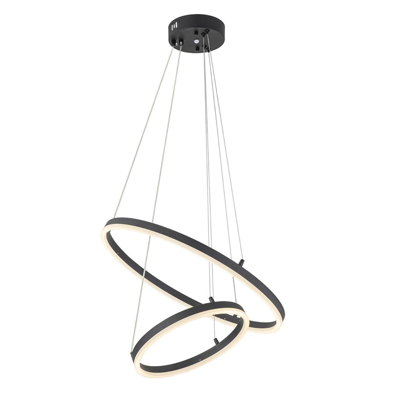 подвесной светодиодный светильник escada void 10254/2led black app