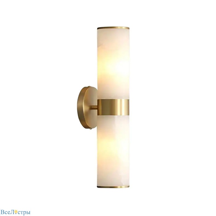 настенный светильник delight collection wall lamp 6483w/b brass/white