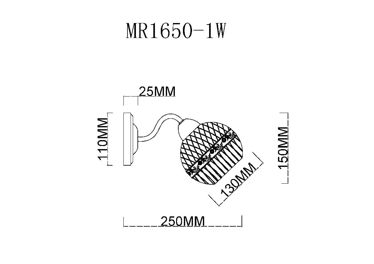 бра myfar frank mr1650-1w