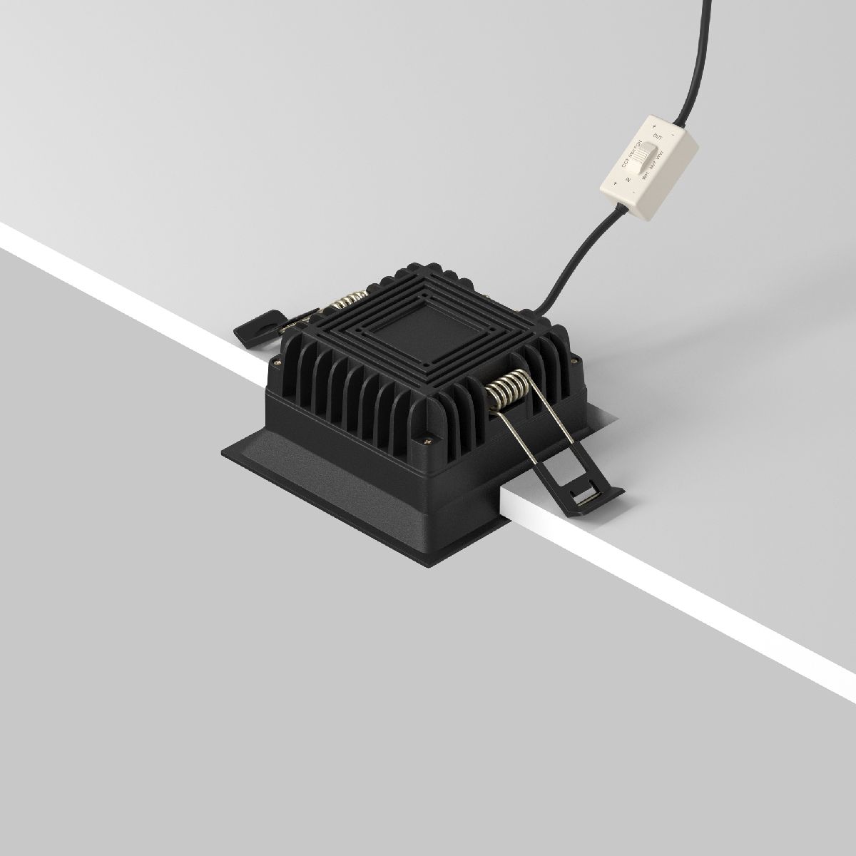 встраиваемый светильник maytoni okno dl056-8w3-4-6k-b