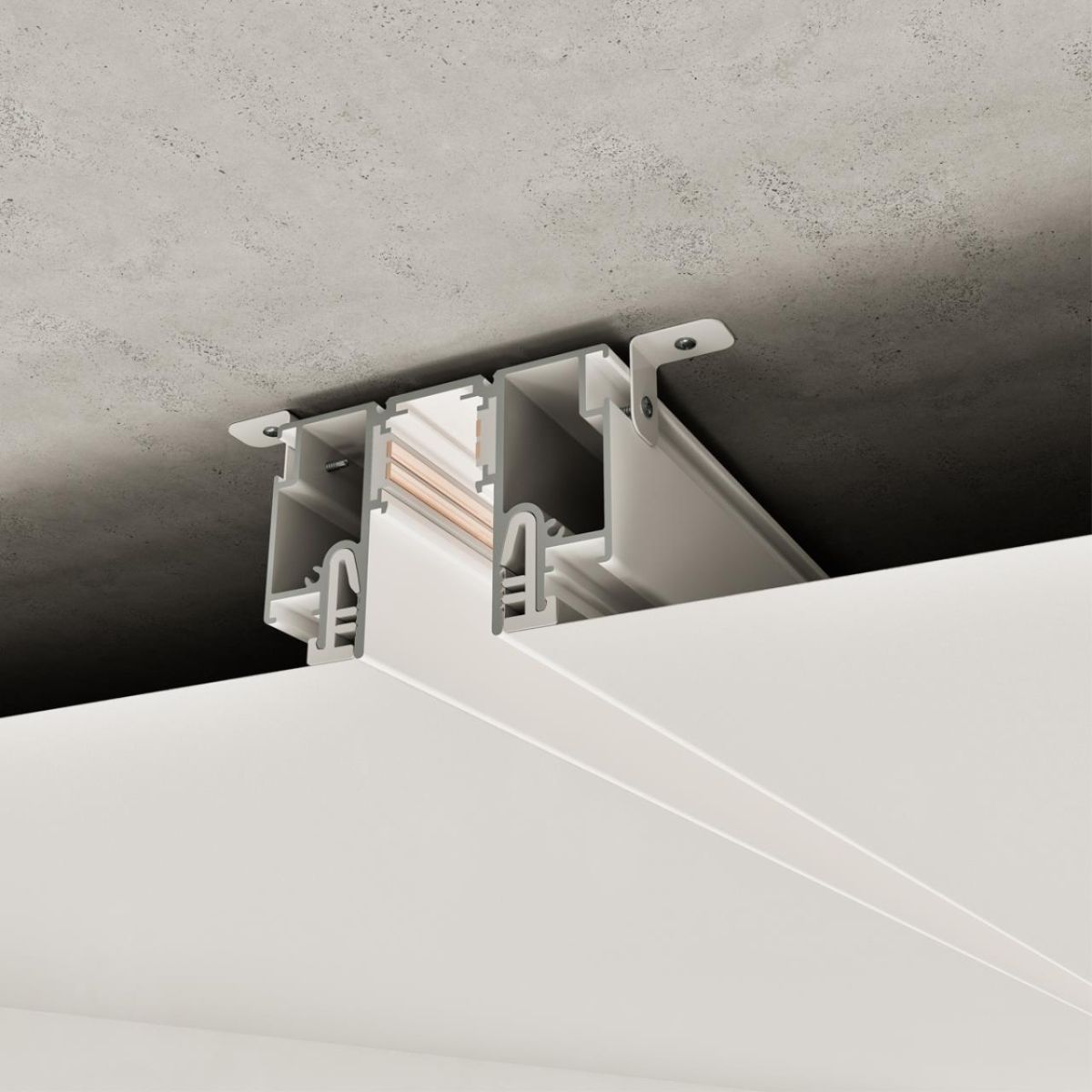шинопровод для монтажа в натяжной потолок lumfer for novotech flum 135325