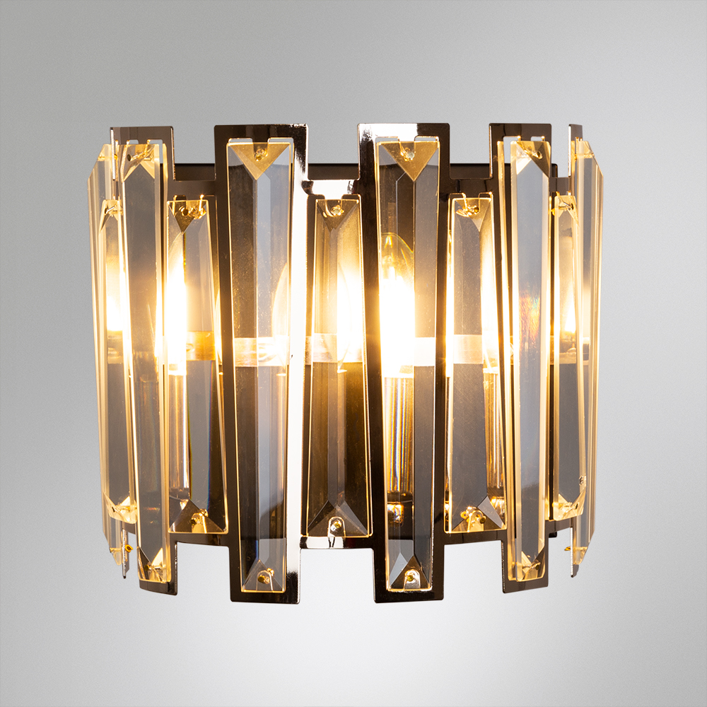 настенный светильник arte lamp amber a1028ap-2bk