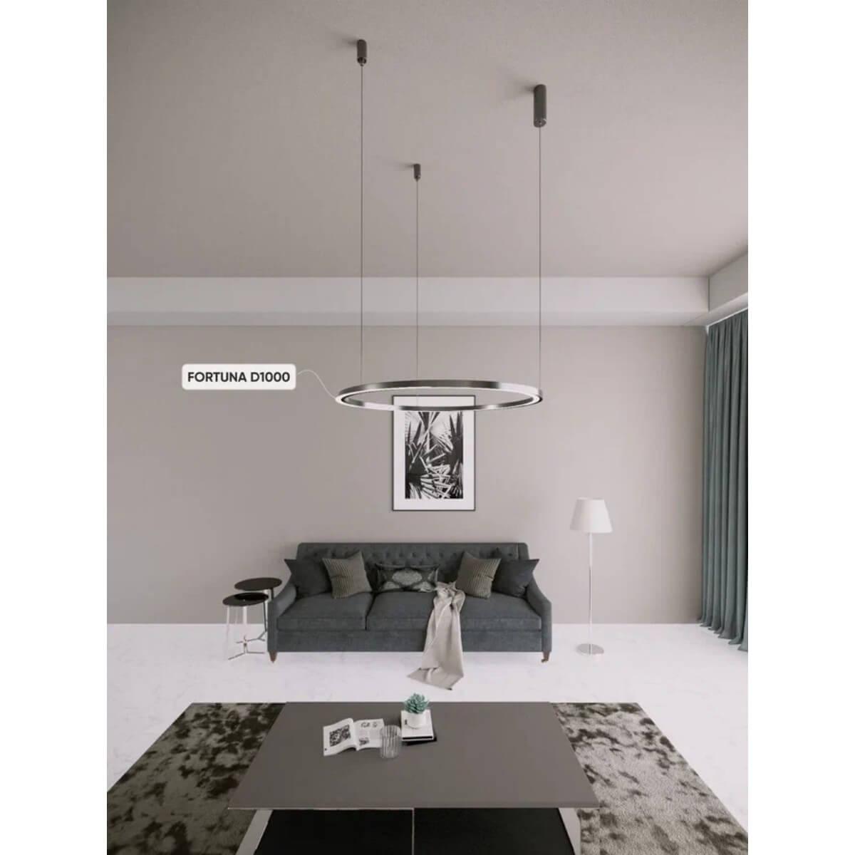 подвесная люстра crystal lux fortuna sp88w led d1000 gold