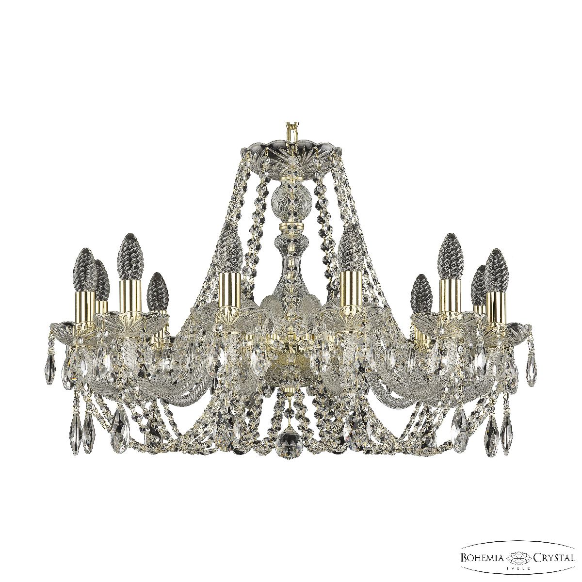 подвесная люстра bohemia ivele crystal 101/12/240 g