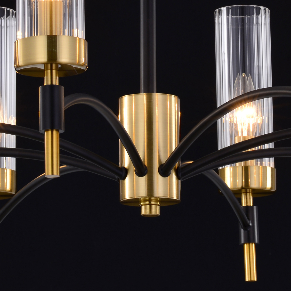люстра на штанге illumico il5177-8pls-29 brass tubo