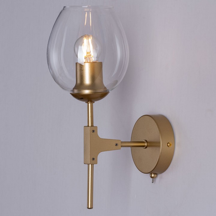 бра arte lamp yuka a4103ap-1go