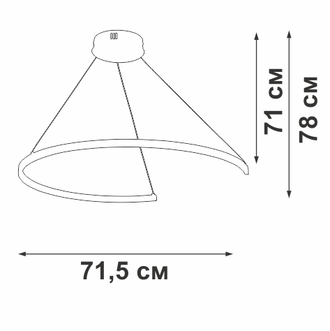 подвесной светильник vitaluce v2706-9/1s
