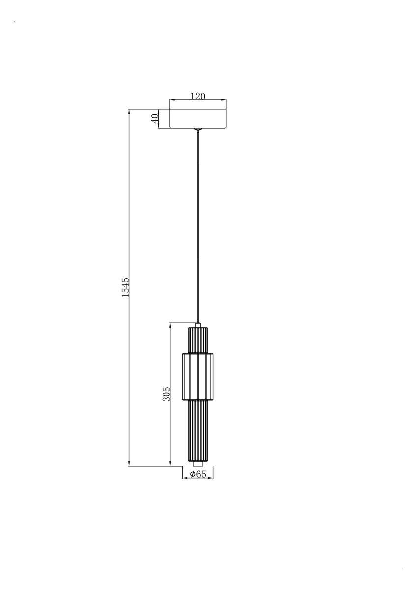 подвесной светодиодный светильник maytoni verticale mod308pl-l9gr3k