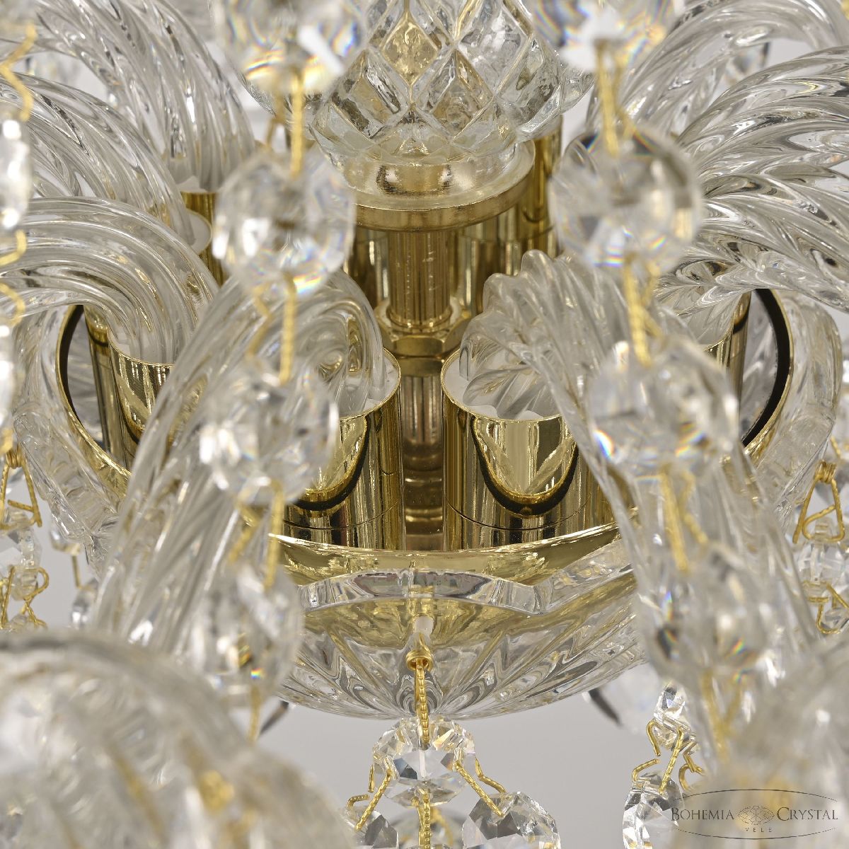подвесная люстра bohemia ivele crystal 107/10/141 g