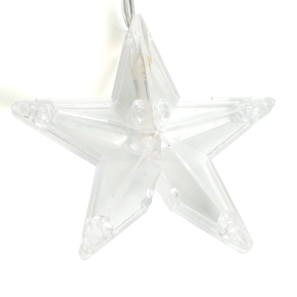 светодиодная гирлянда занавес звездочки feron cl25 48609