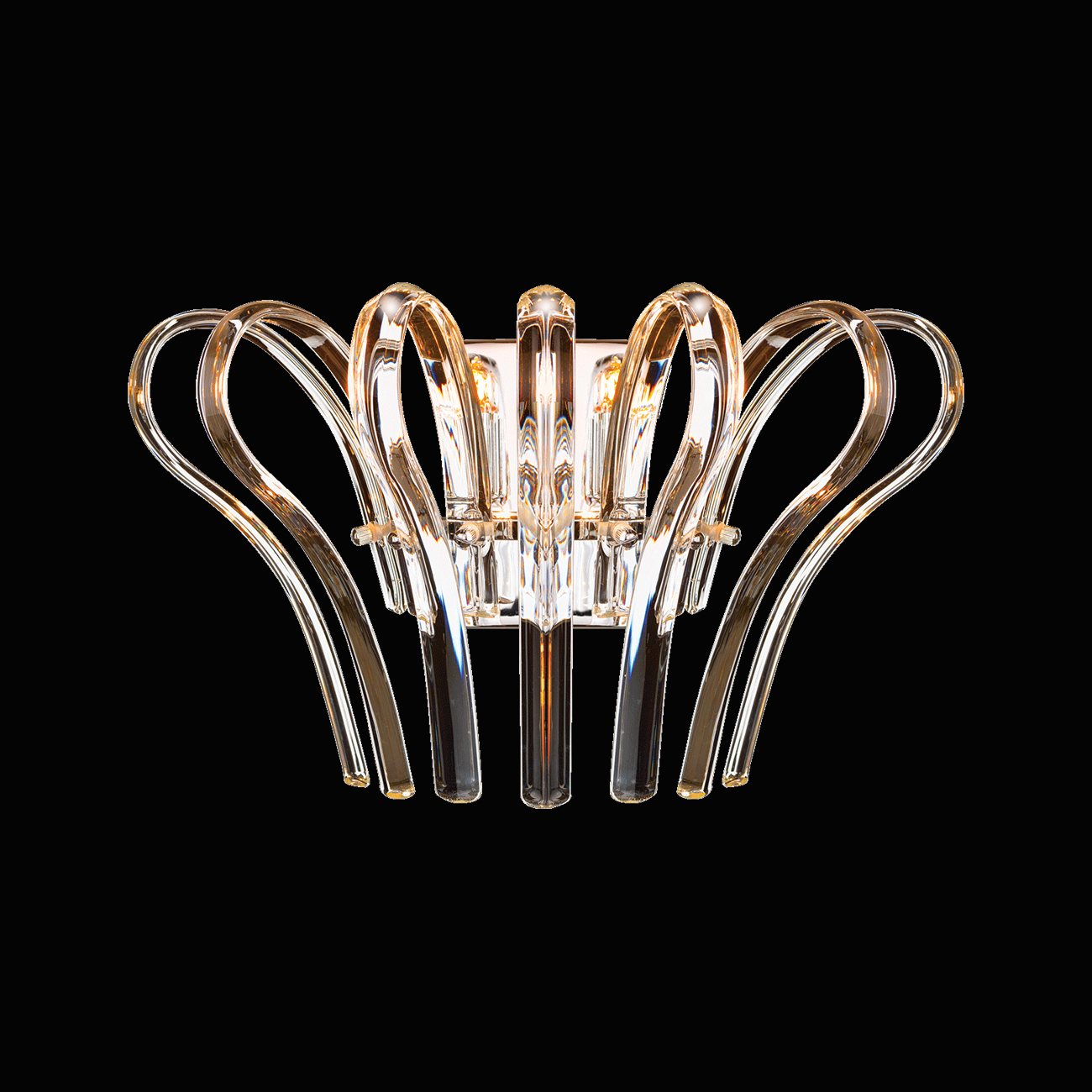 настенный светильник delight collection calligo 4424-270 ti-gold/amber