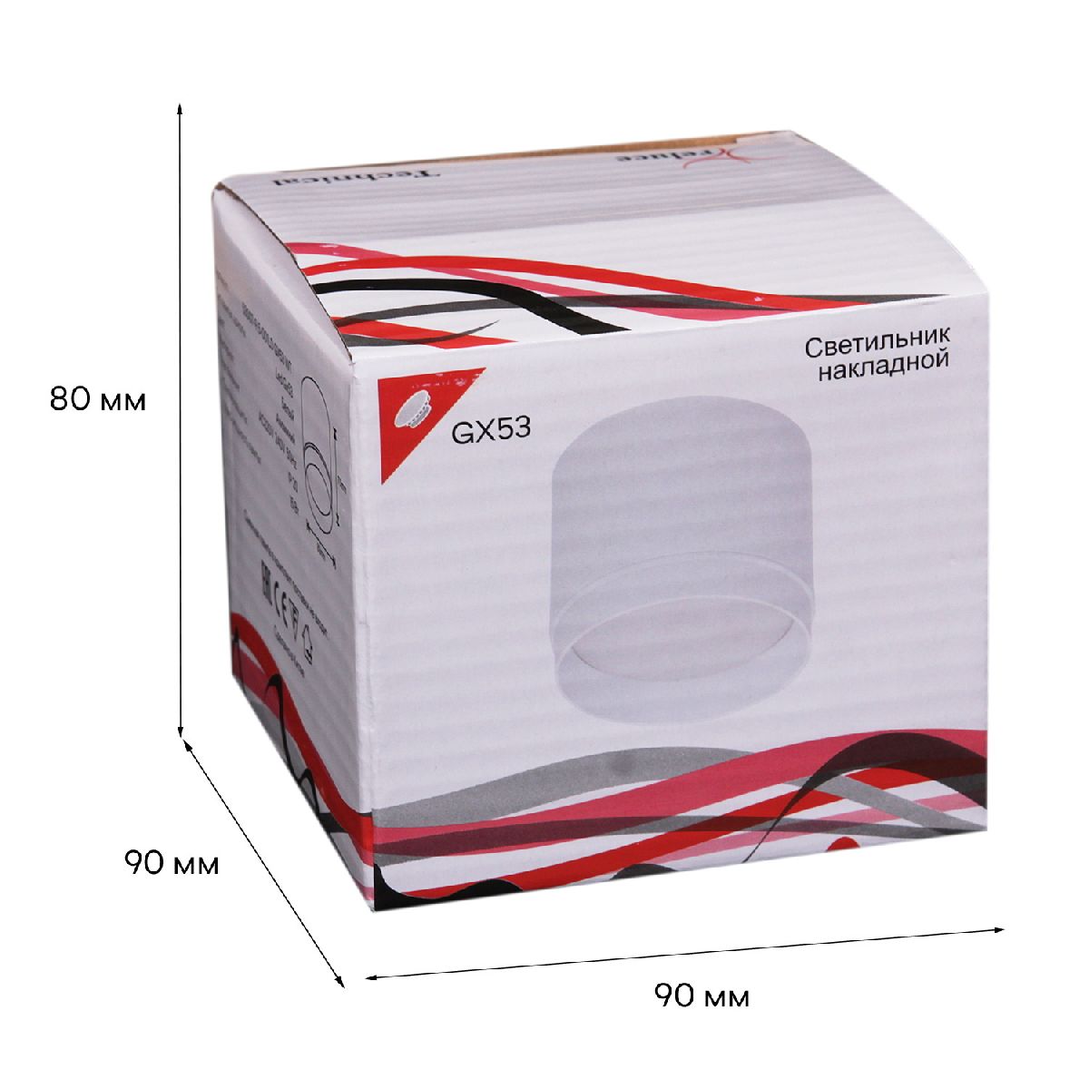 накладной светильник reluce 53007-9.5-001ld gx53 wt