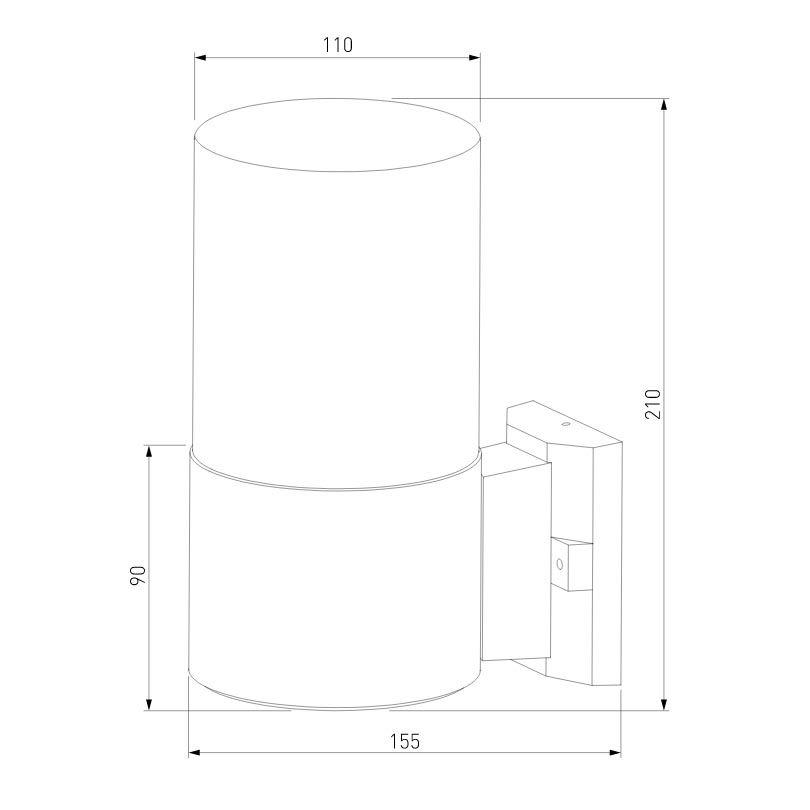 уличный настенный светильник elektrostandard roil 35125/u 4690389175466