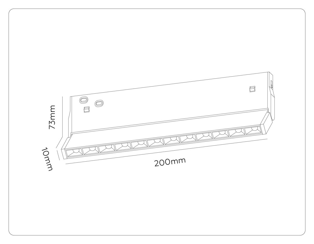 трековый магнитный светильник ambrella light track system gl2360