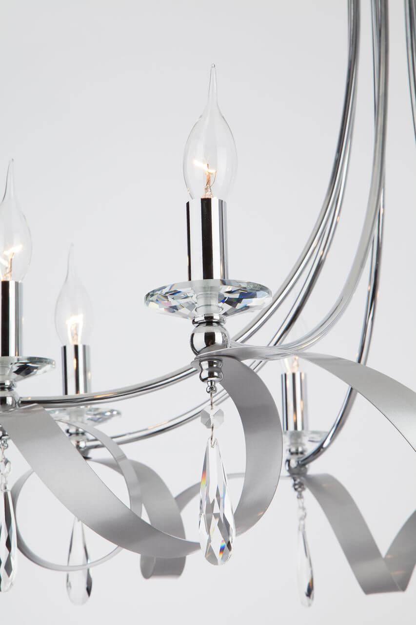 подвесная люстра eurosvet adelia 60064/8 хром