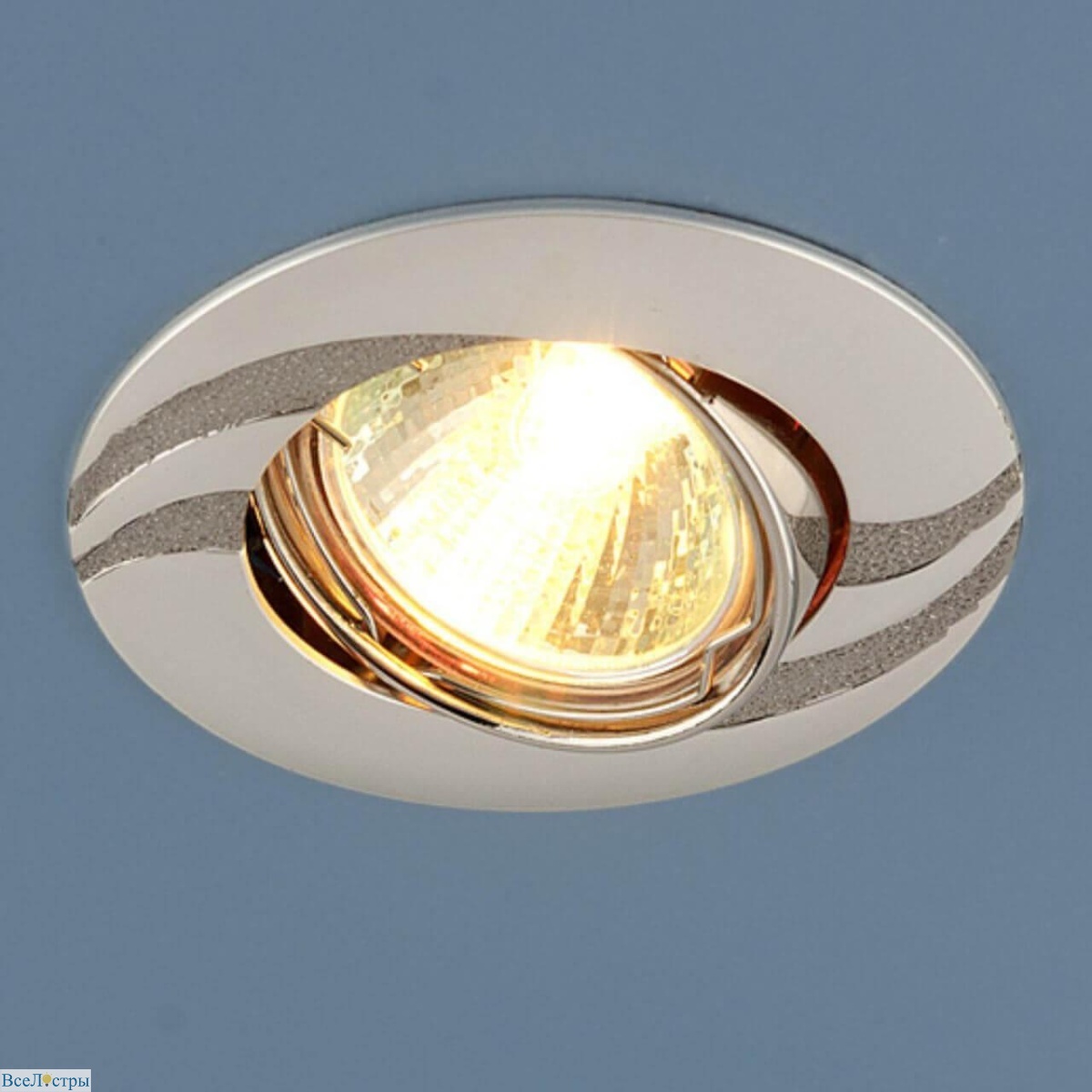 встраиваемый светильник elektrostandard 8012 mr16 ps/n перламутровое серебро/никель a032291