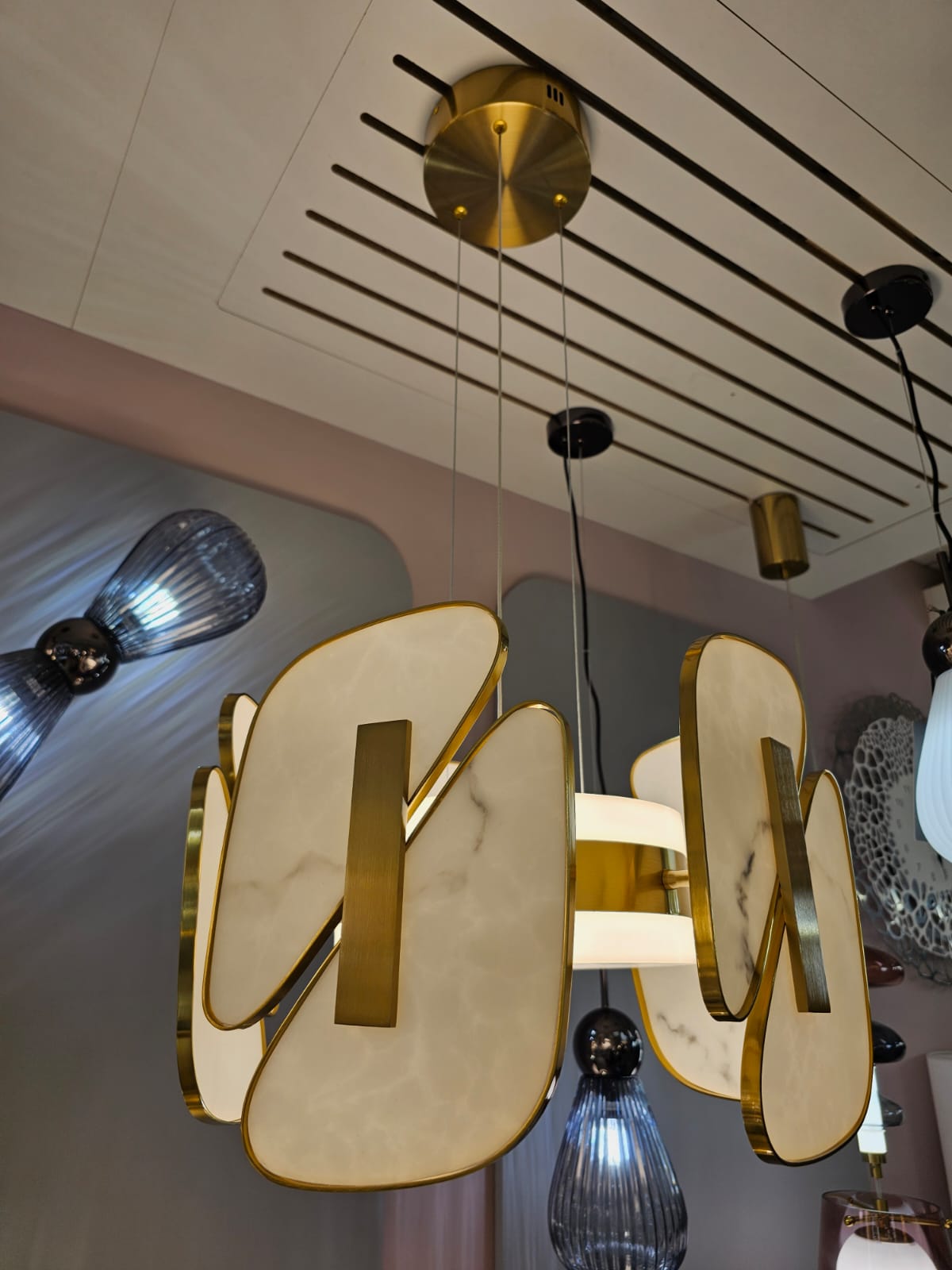 подвесная светодиодная люстра odeon light l-vision chiara 6638/45l