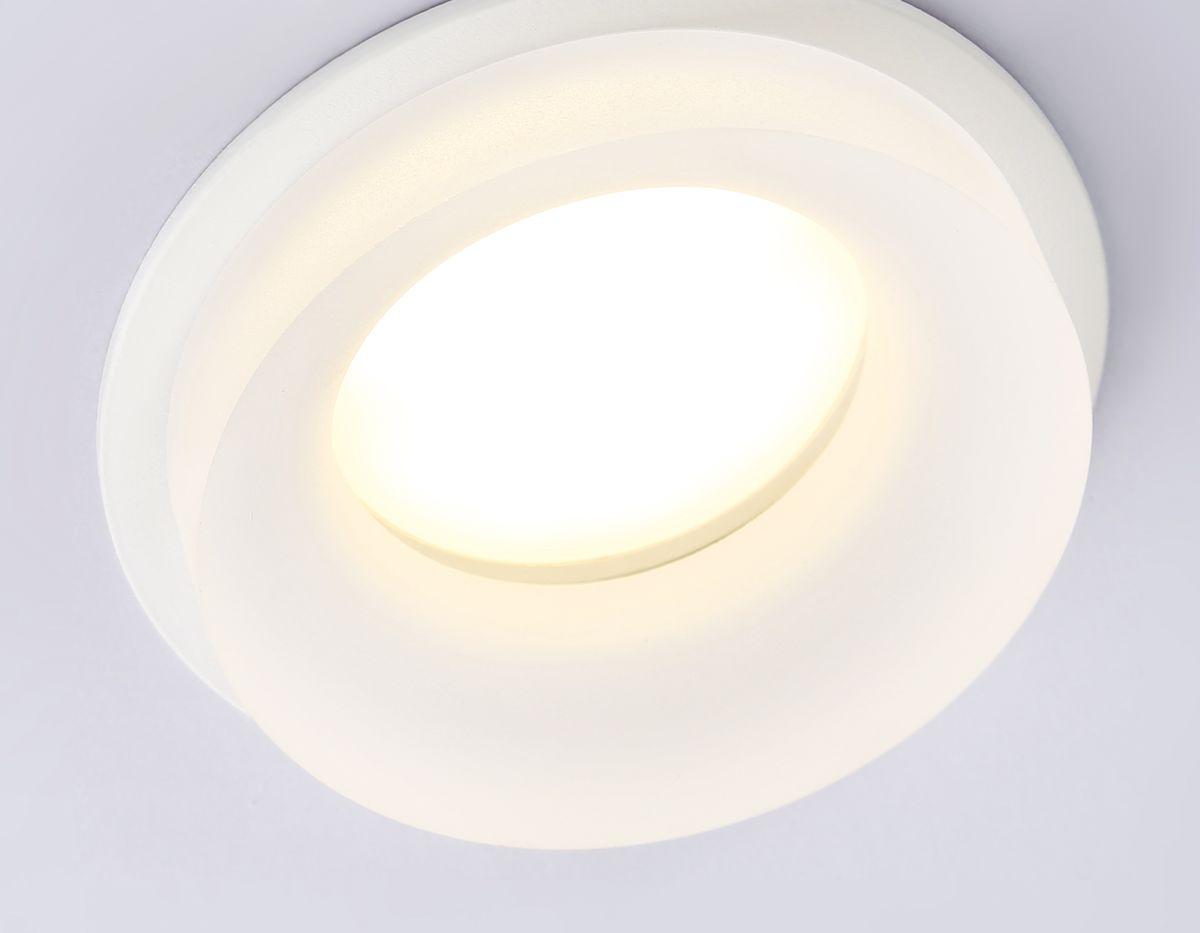 встраиваемый светильник ambrella light techno spot acrylic frost tn1302