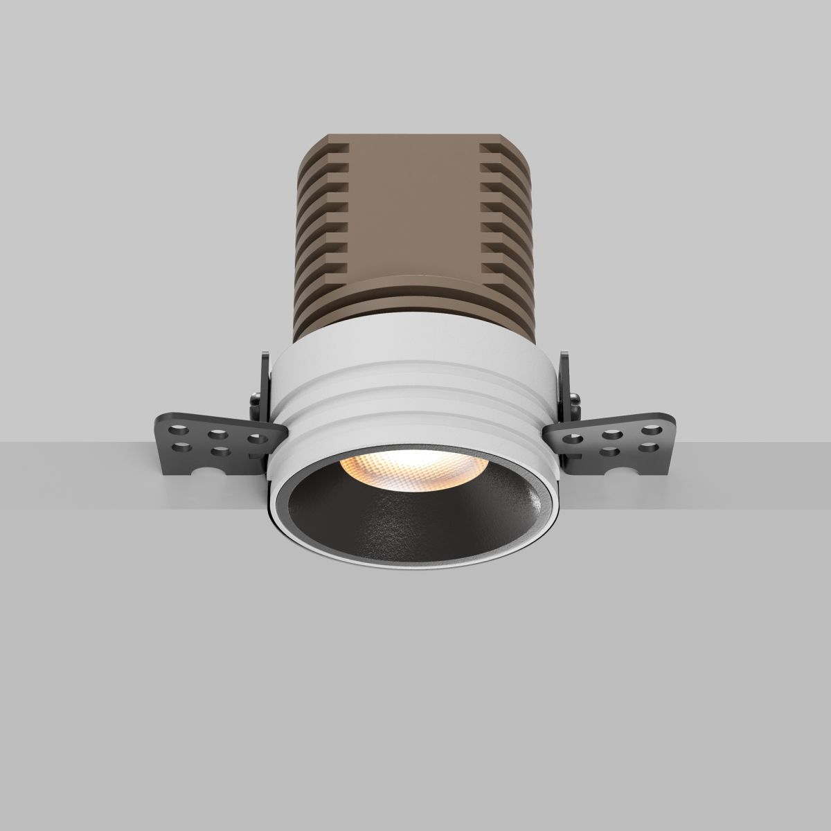 встраиваемый светильник maytoni technical mini dl059-7w4k-trs-b