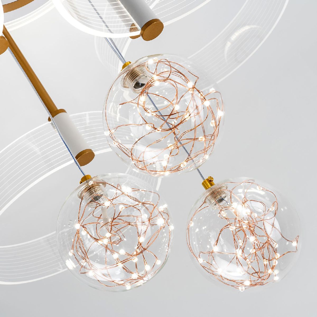потолочная люстра led4u l1040-750 wt