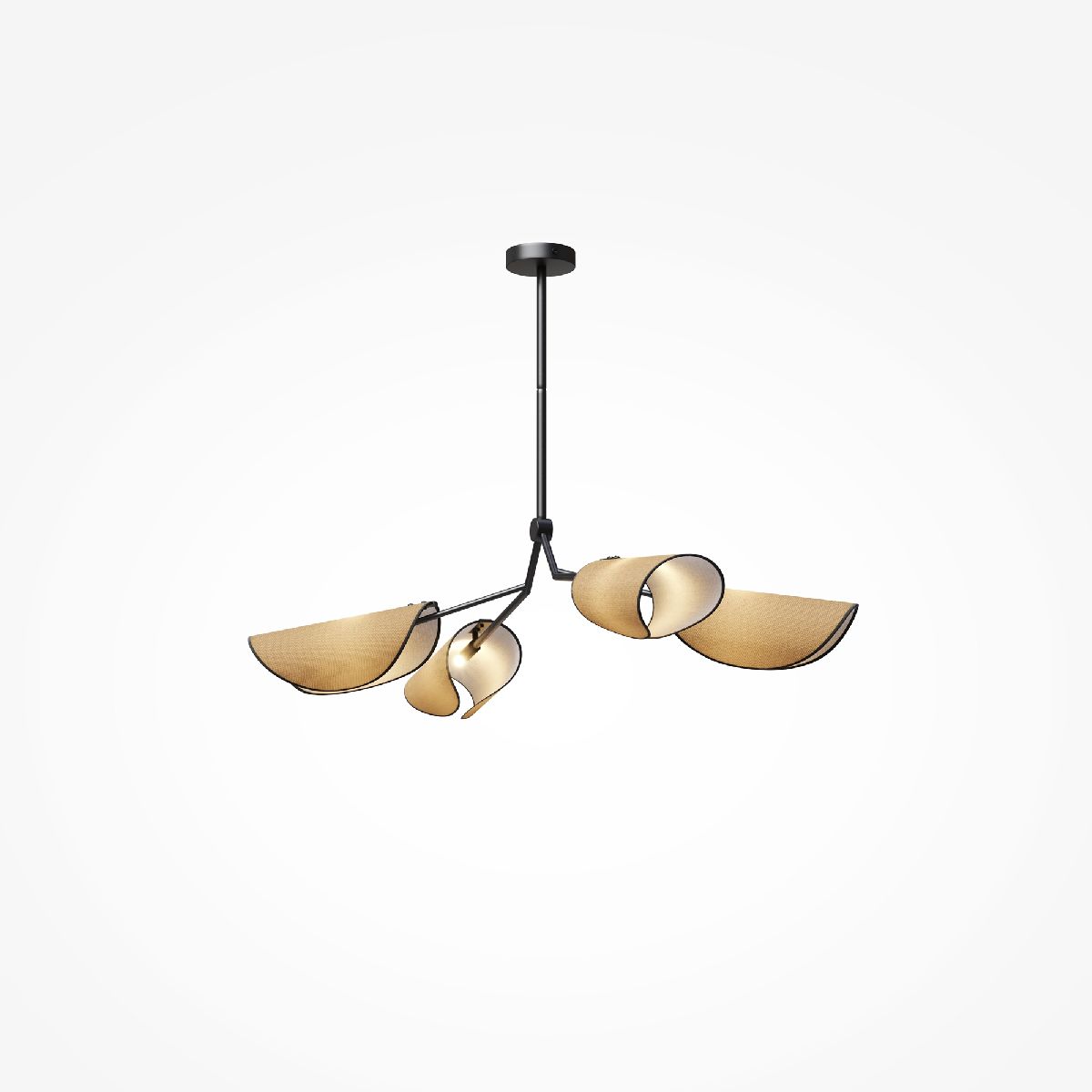 подвесная люстра maytoni organic mod225pl-04b