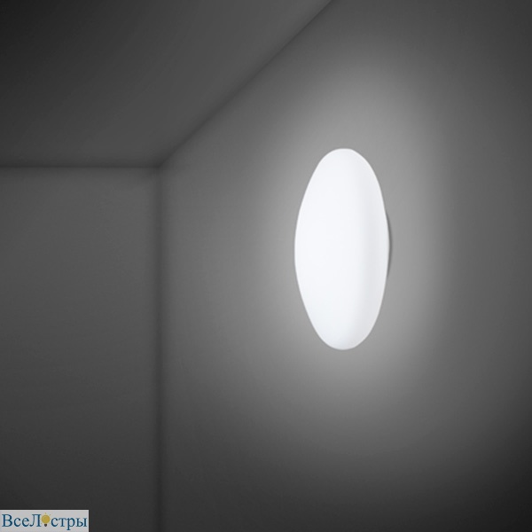 настенный/потолочный светильник lumi white d30 fabbian