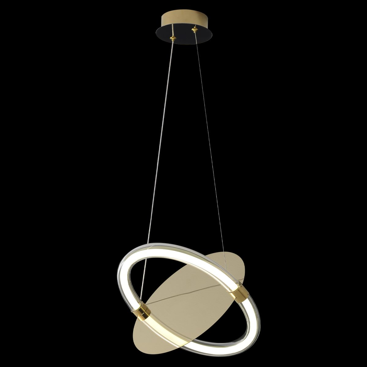 подвесной светильник crystal lux nebula sp22w led gold