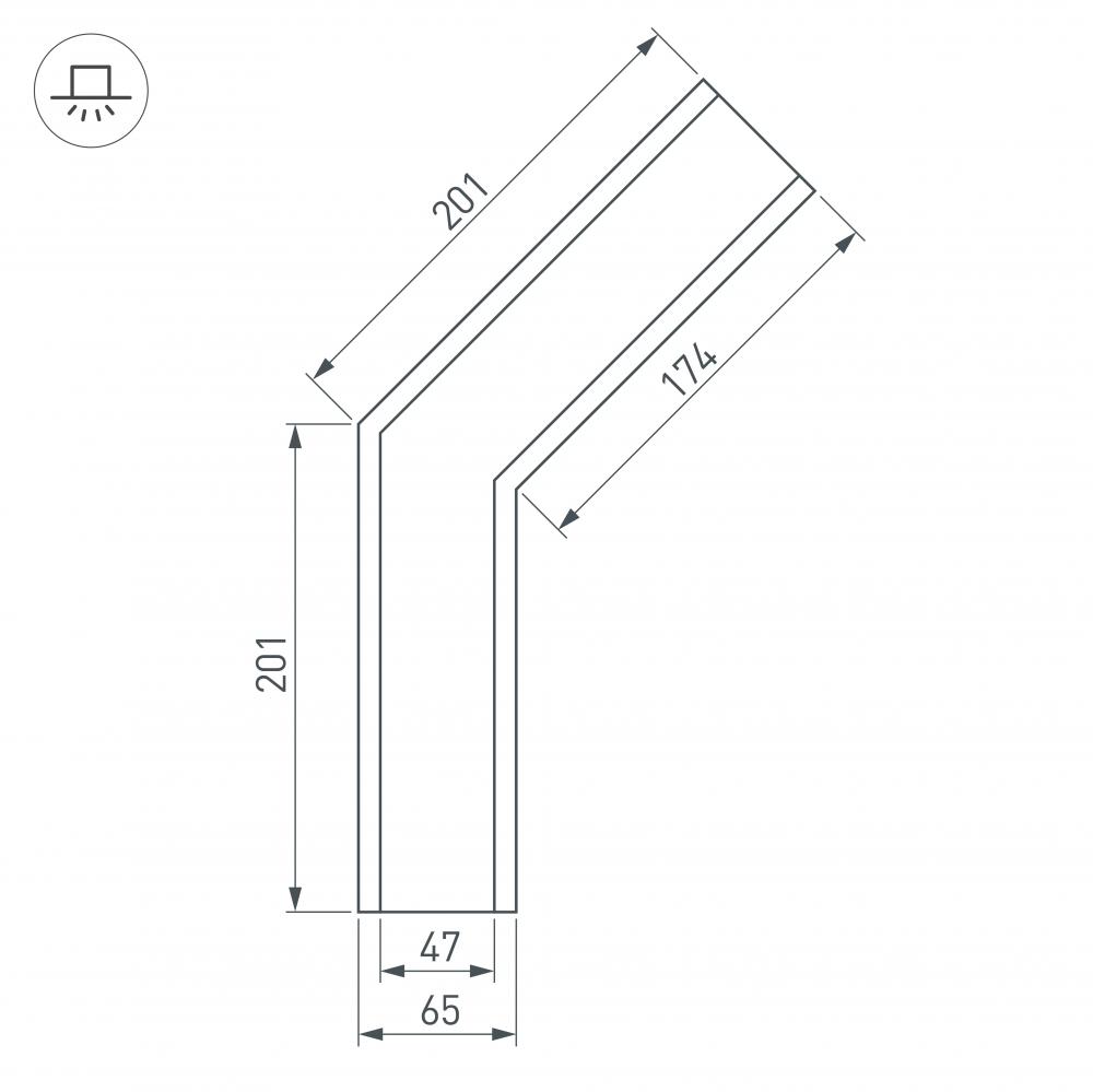соединитель профиля arlight sl-linia 030123
