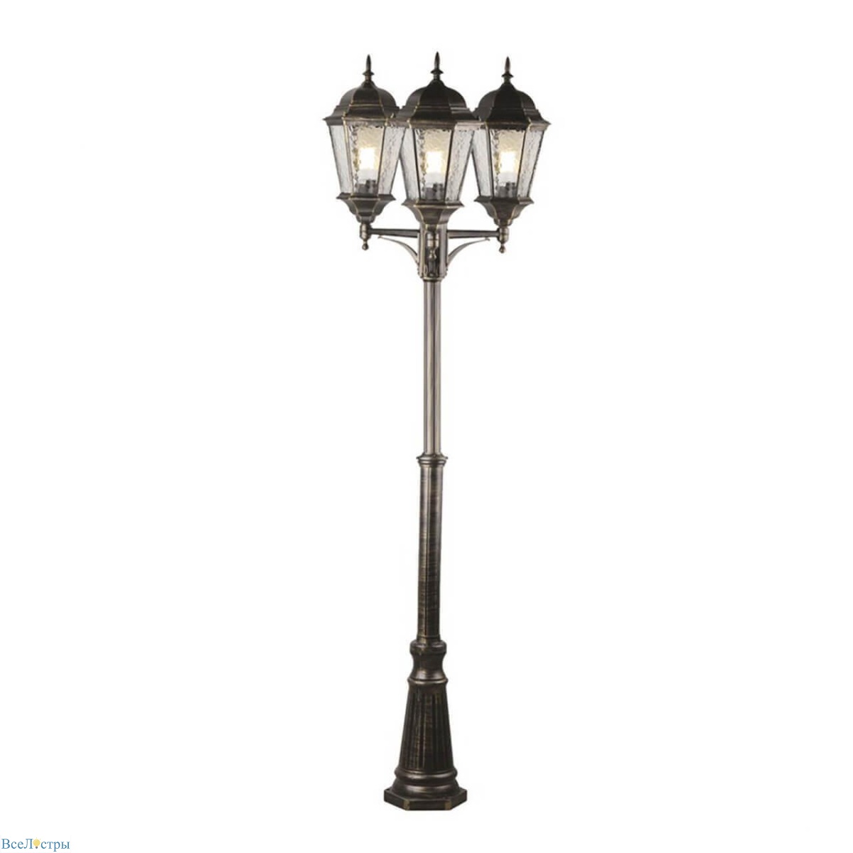 садово-парковый светильник arte lamp genova a1207pa-3bn