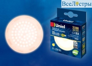 LED-GX53-10W/WW/GX53/FR PLZ01WH