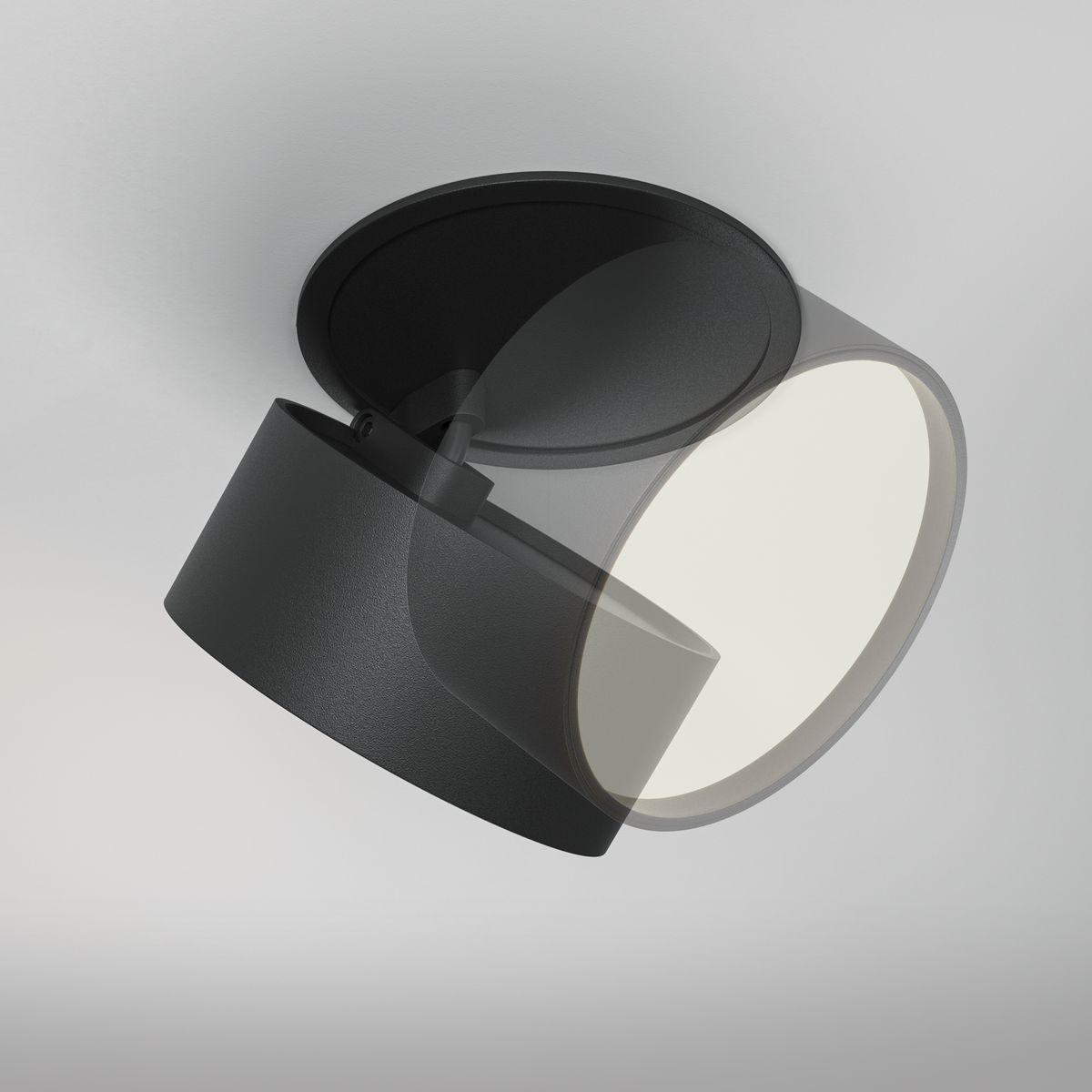 встраиваемый светодиодный спот maytoni technical onda dl024-12w-dtw-b